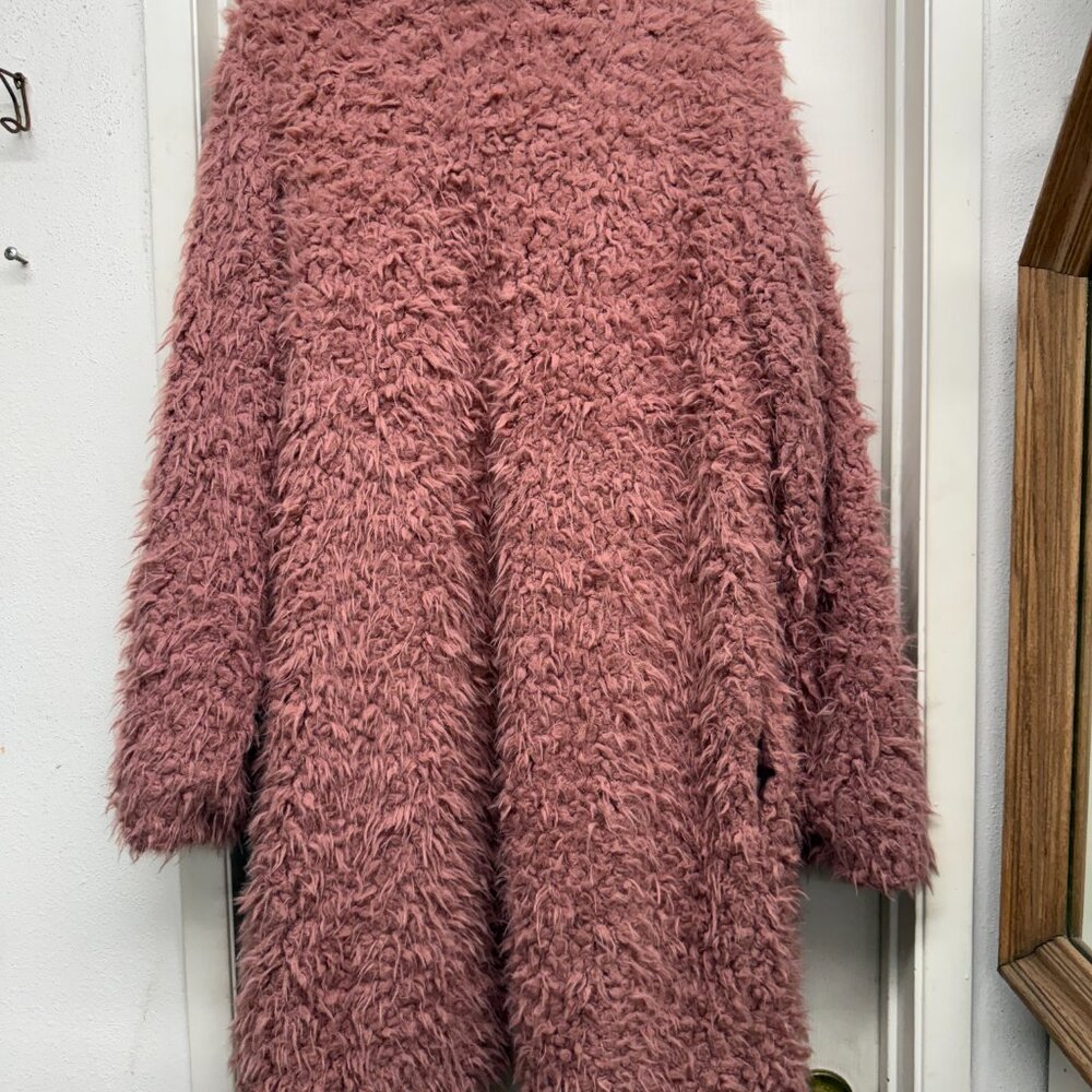 NWT Wild Fable Blush Pink Faux Fur Coat XXL – Oversized Cozy Jacket - Picture 7 of 9